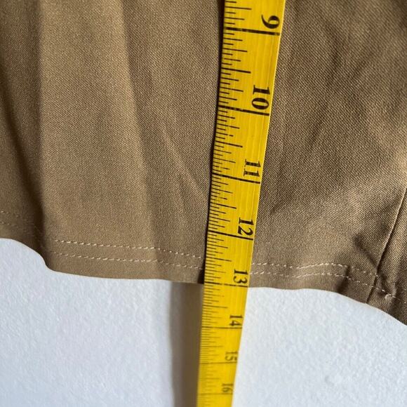 Beige Micro Mini Skirt, Minimalist, Bimbo, Preppy, Retro, Feminine, Y2K, Large - Picture 3 of 4